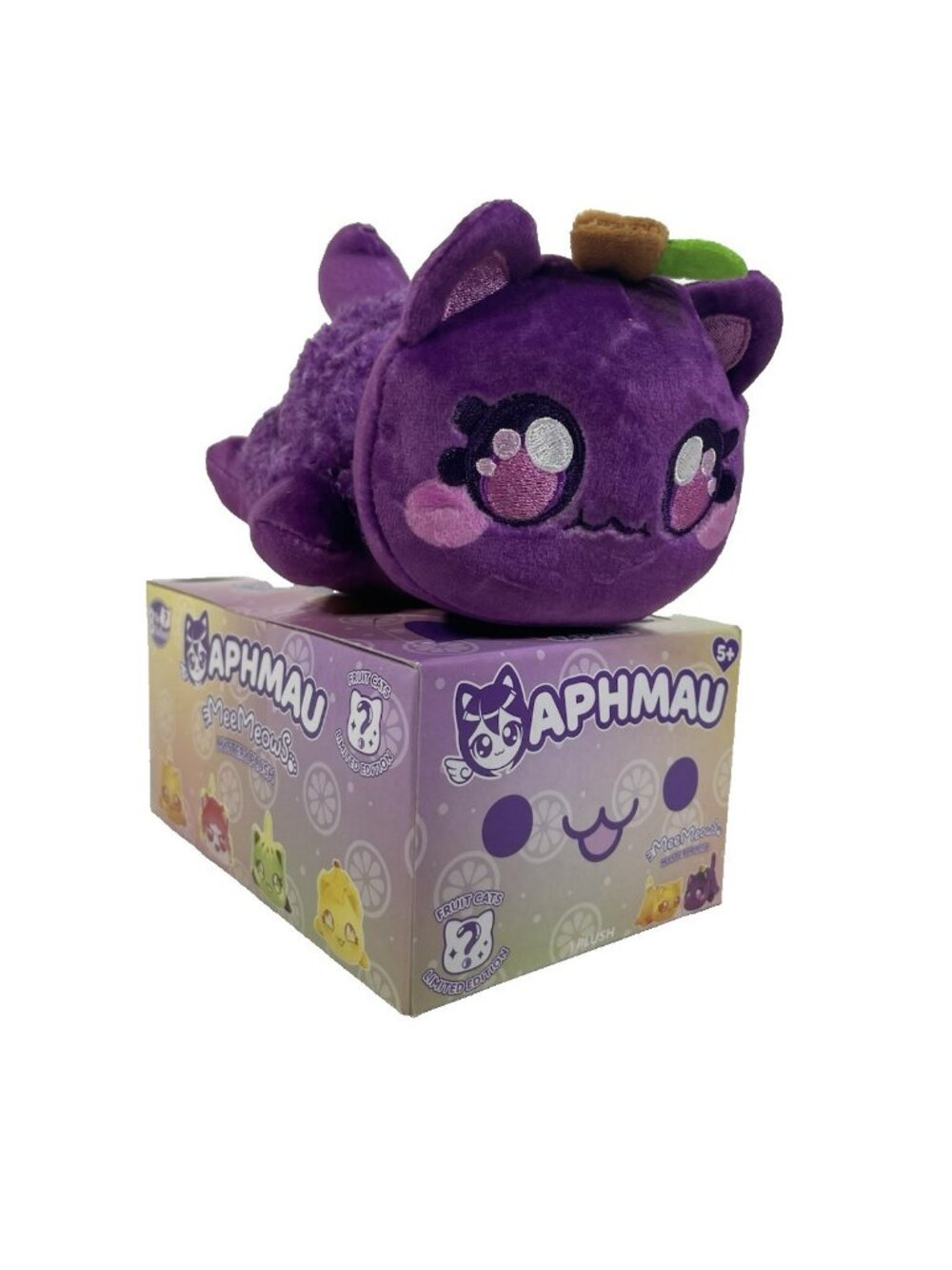 Aphmau MeeMeows GRAPE Fruit Cat 6" Plush Limited Edition